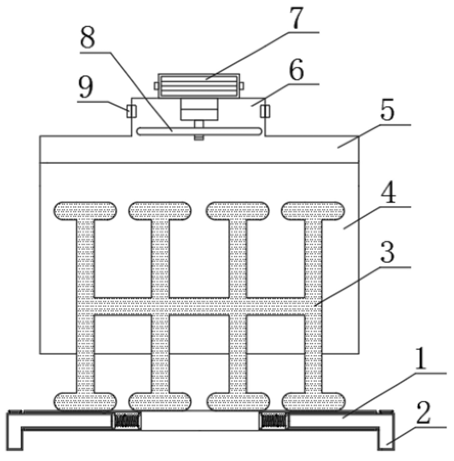 一種連通型脈動熱管式電子元器件散熱裝置